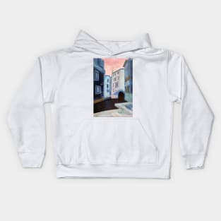 Venice Abstract, acrylics on board Kids Hoodie